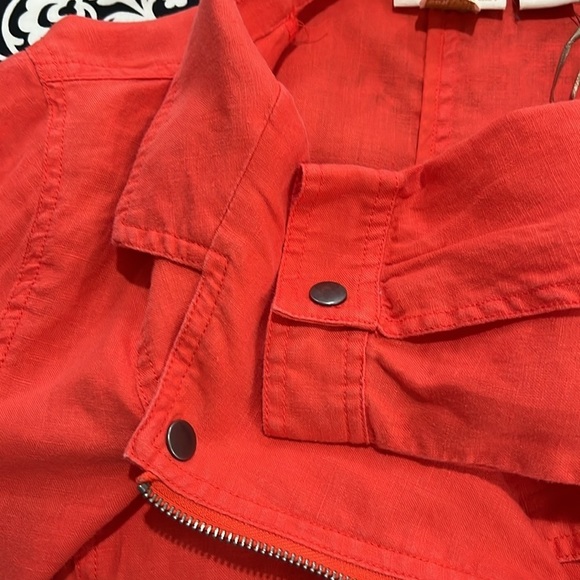 CYNTHIA ROWLEY linen motto jacket - Picture 6 of 8